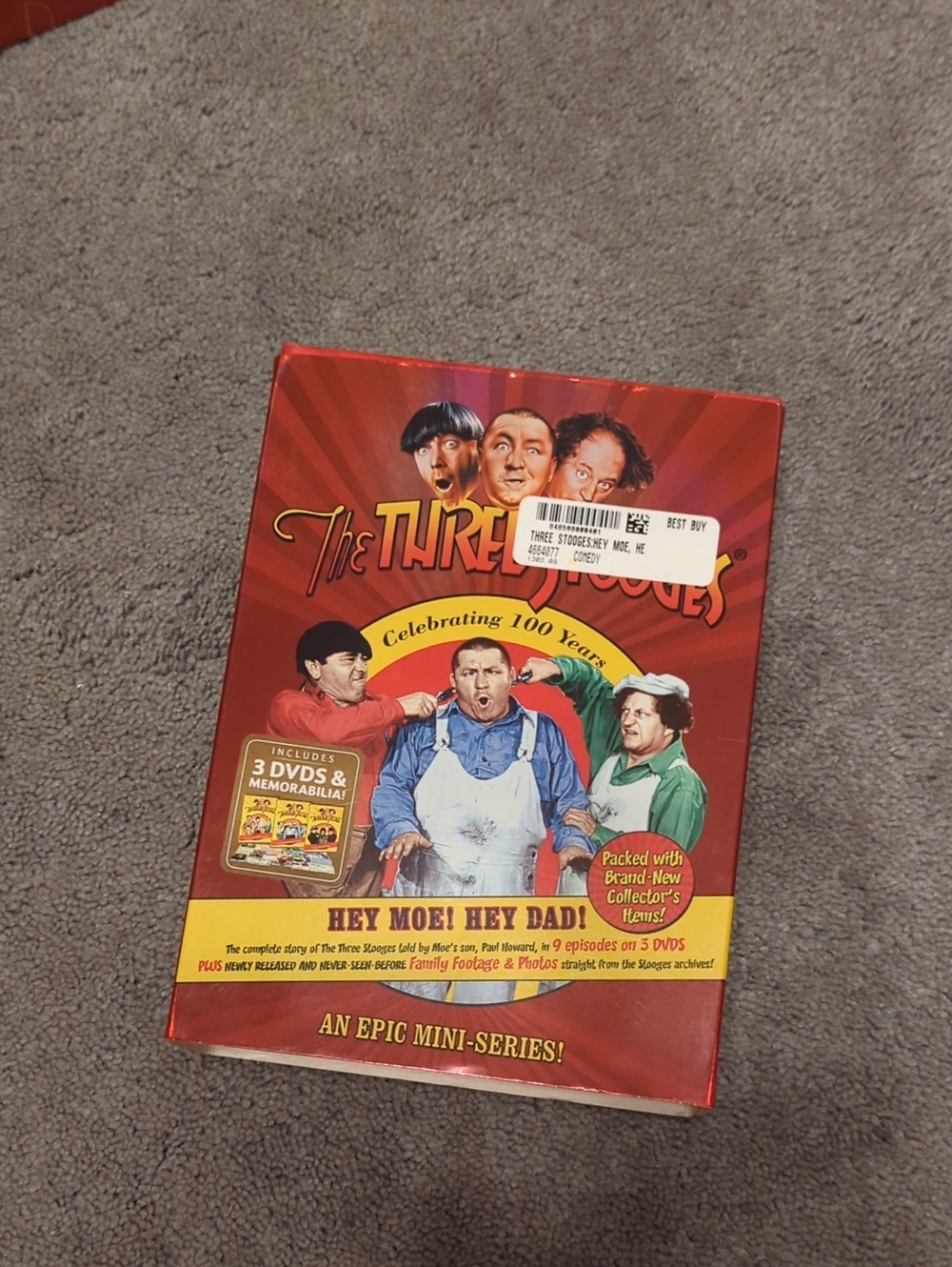 The Three Stooges DVD Box Set - Red Cover SALE   NEW